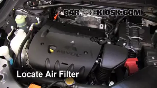 2010 Mitsubishi Outlander ES 2.4L 4 Cyl. Air Filter (Engine) Replace